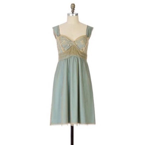 Anthropologie | Elding Lace Tulle Slip Dress by Left of Center - Picture 1 of 2